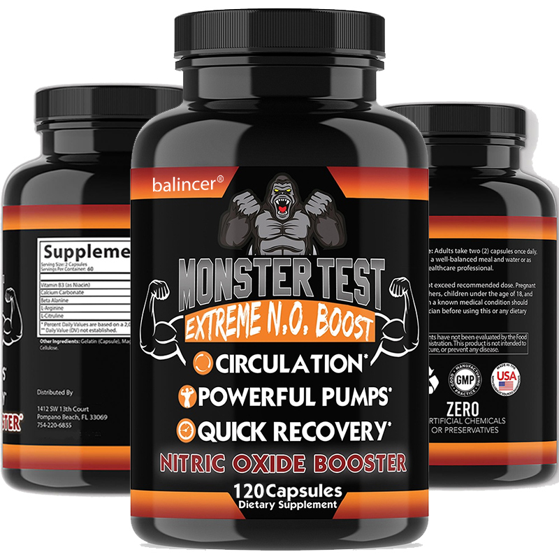 Pre Workout Supplement - Capsules d'oxyde nitrique, supplément d'endurance naturelle