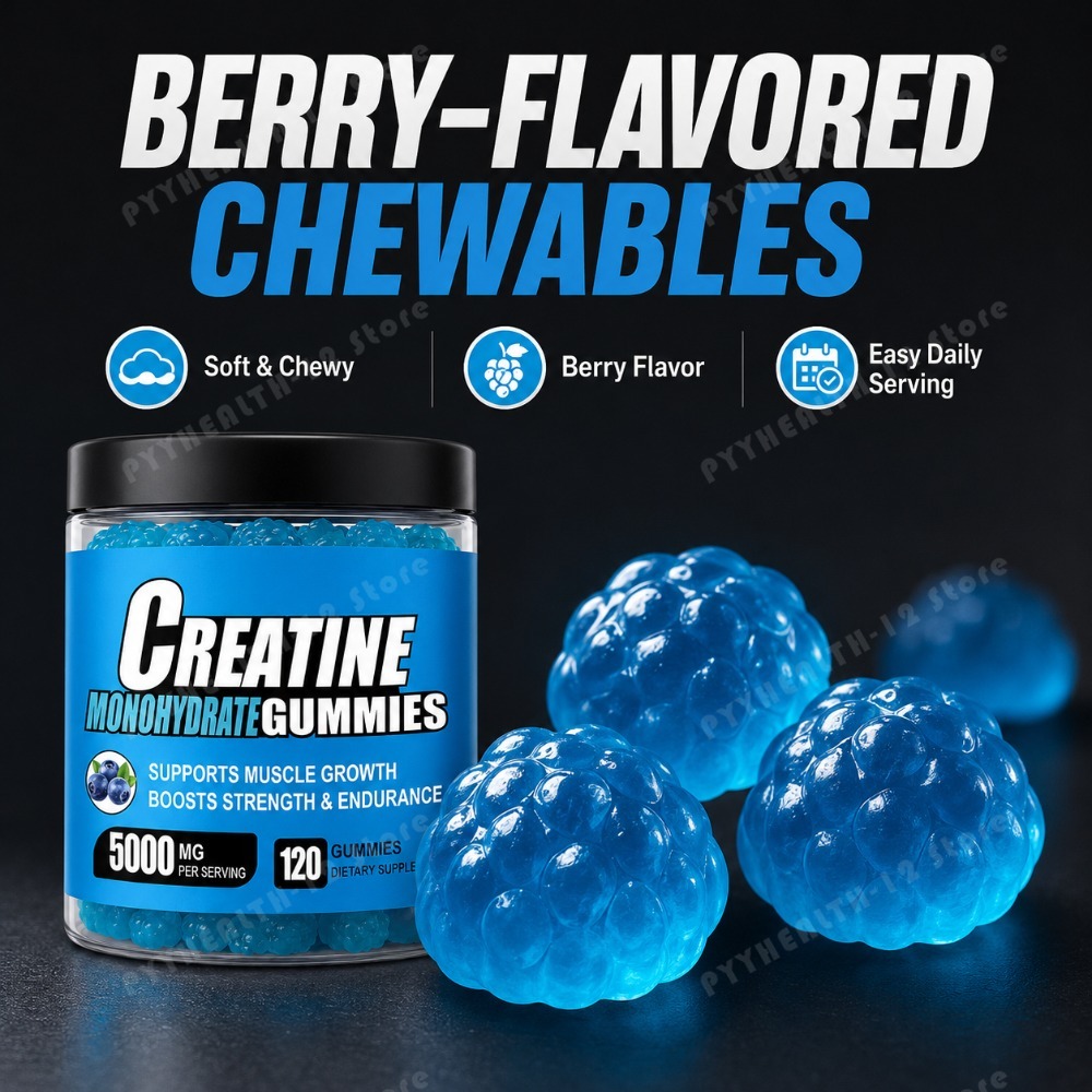 Pre Workout Supplement - Gummies de créatine monohydrate 5000 mg