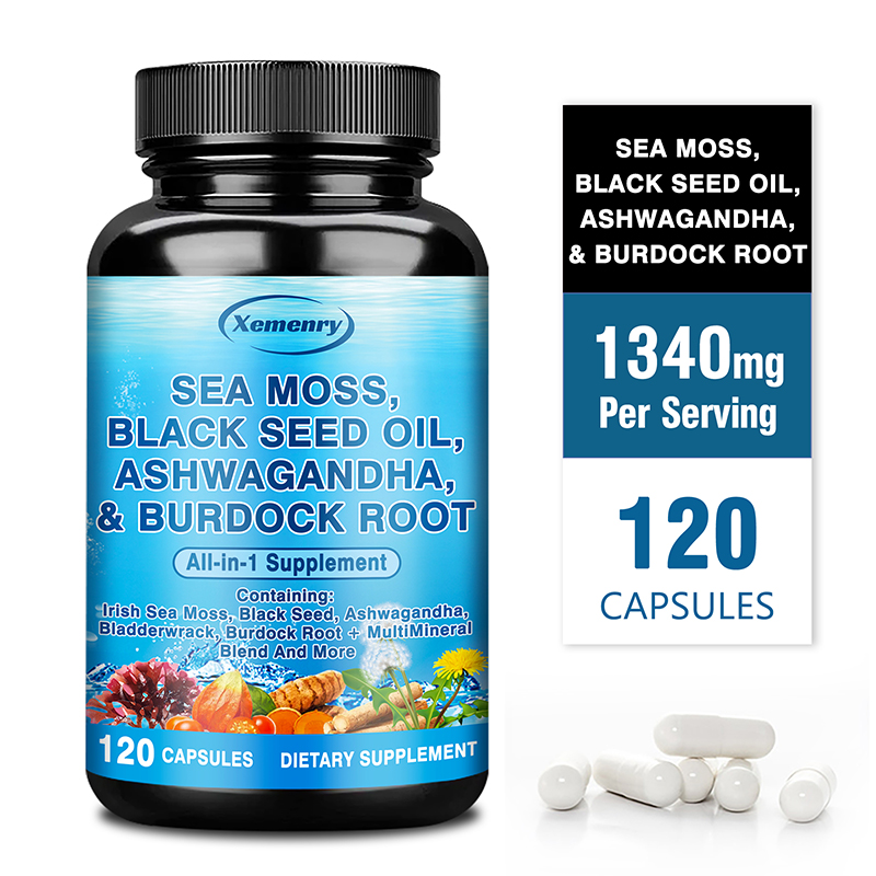 Black Seed Oil Capsule - Mousse de mer, huile de graines
