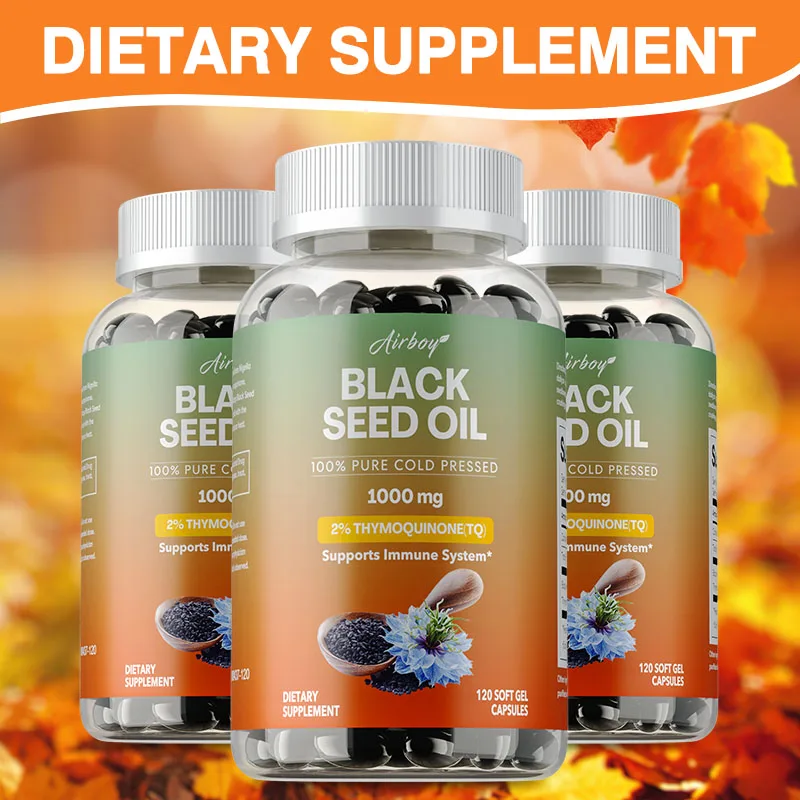 Black Seed Oil Capsule - Capsules d'huile de graines noires –