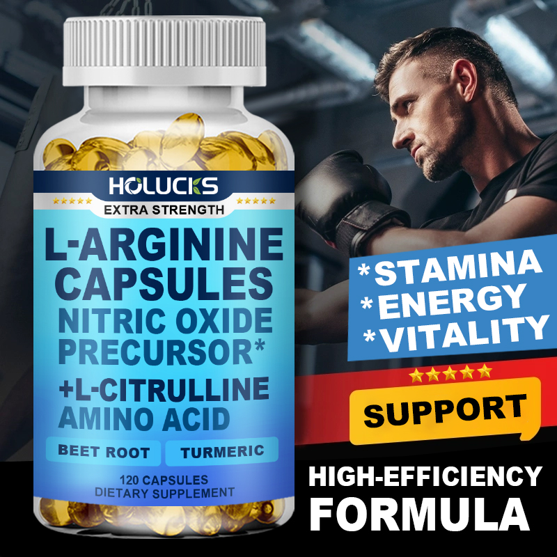 Pre Workout Supplement - Capsules de L-Arginine avec L-Citrulline -