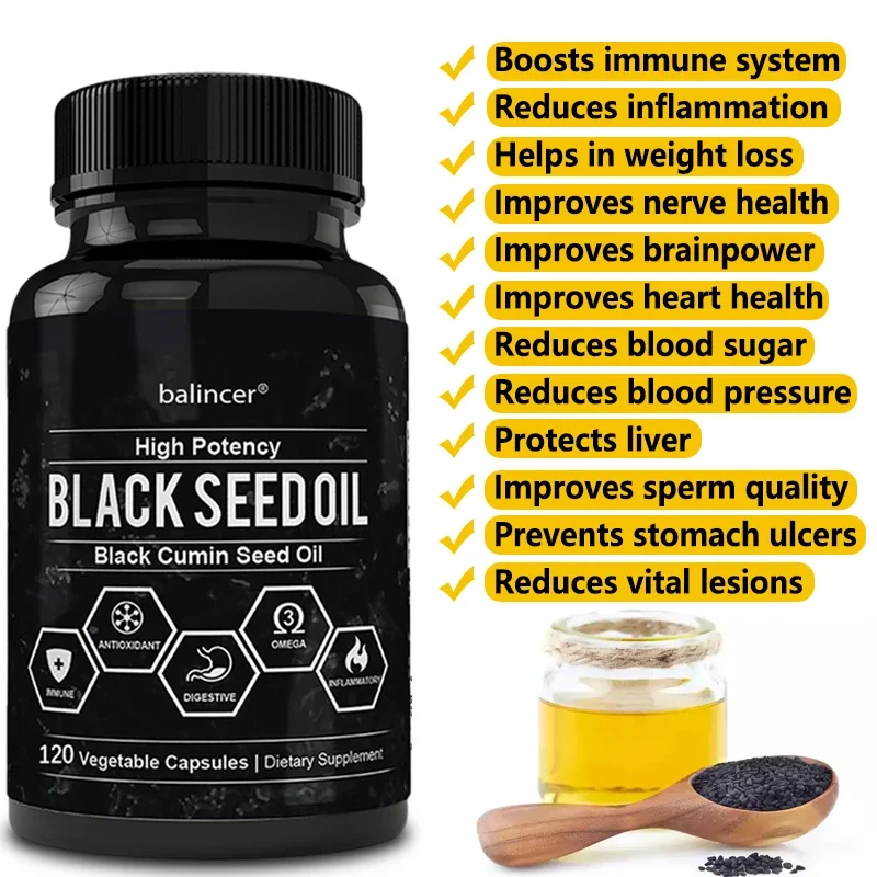 Huile de cumin noir pour homme - Black Seed Oil Capsule avis et prix
