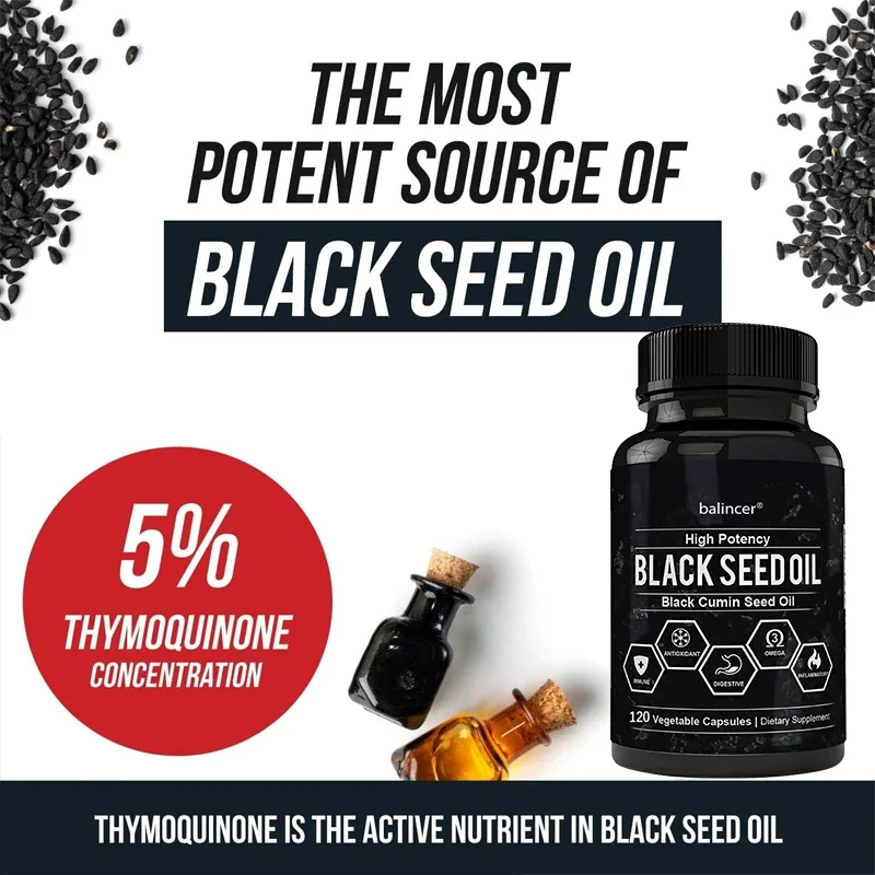 Huile de cumin noir pour homme - Black Seed Oil Capsule avis et prix