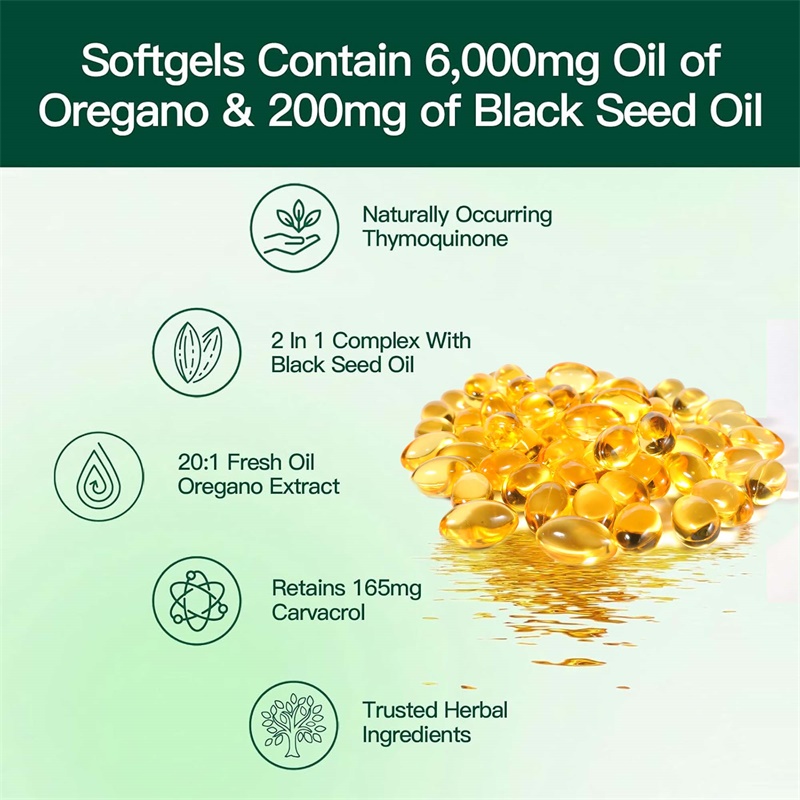 Capsules d'huile d'origan avec - Black Seed Oil Capsule avis et prix