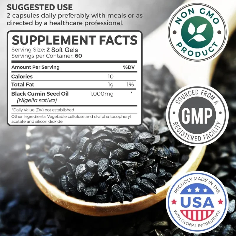 Capsules d'huile de graines no - Black Seed Oil Capsule avis et prix