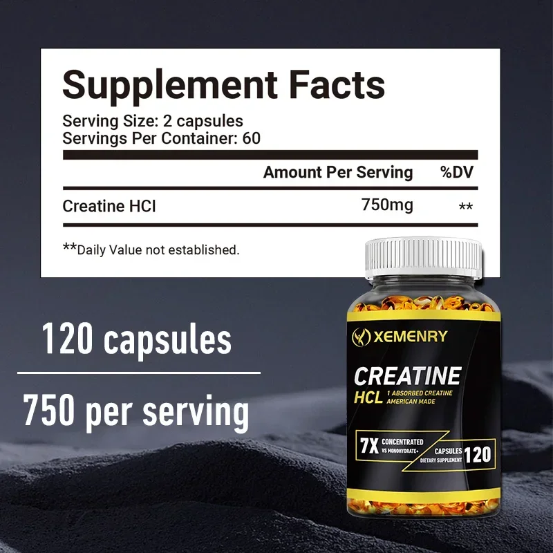 Capsules de créatine HCL - Cré - Pre Workout Supplement avis et prix