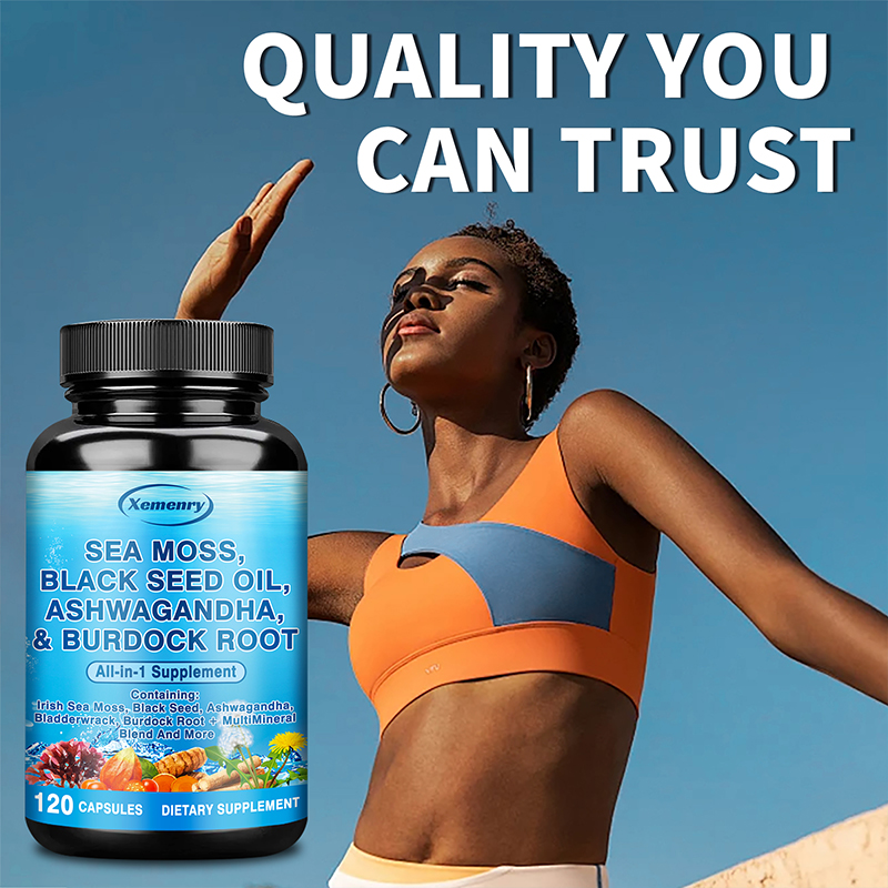 Mousse de mer, huile de graine - Black Seed Oil Capsule avis et prix