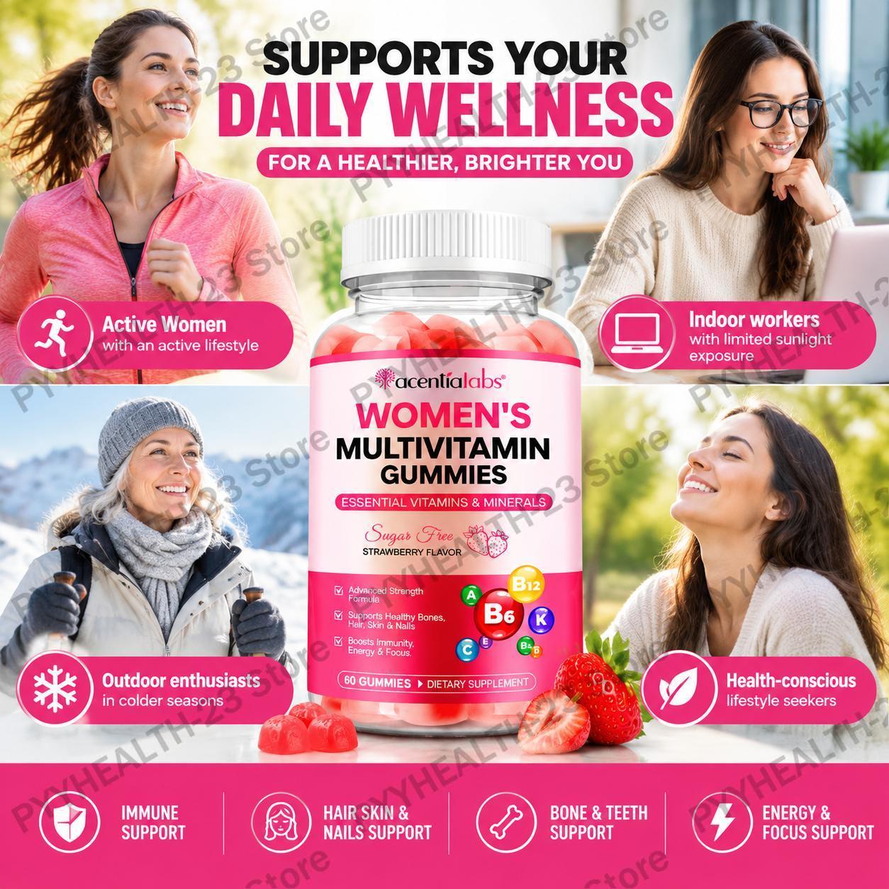 Les gommes multivitaminées pou - Multivitamin Gummy Adult avis et prix