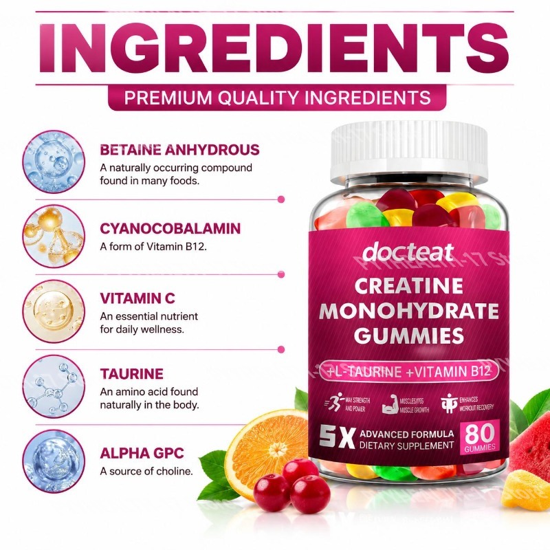 Gommes de créatine monohydrate - Multivitamin Gummy Adult avis et prix