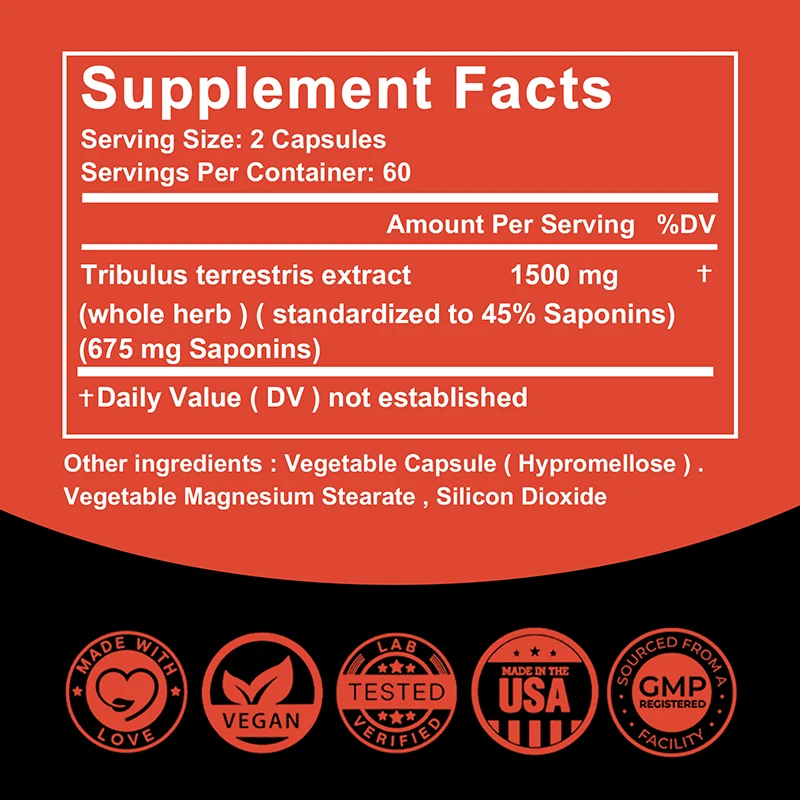 Capsules Tribulus - Perdre l'e - Pre Workout Supplement avis et prix